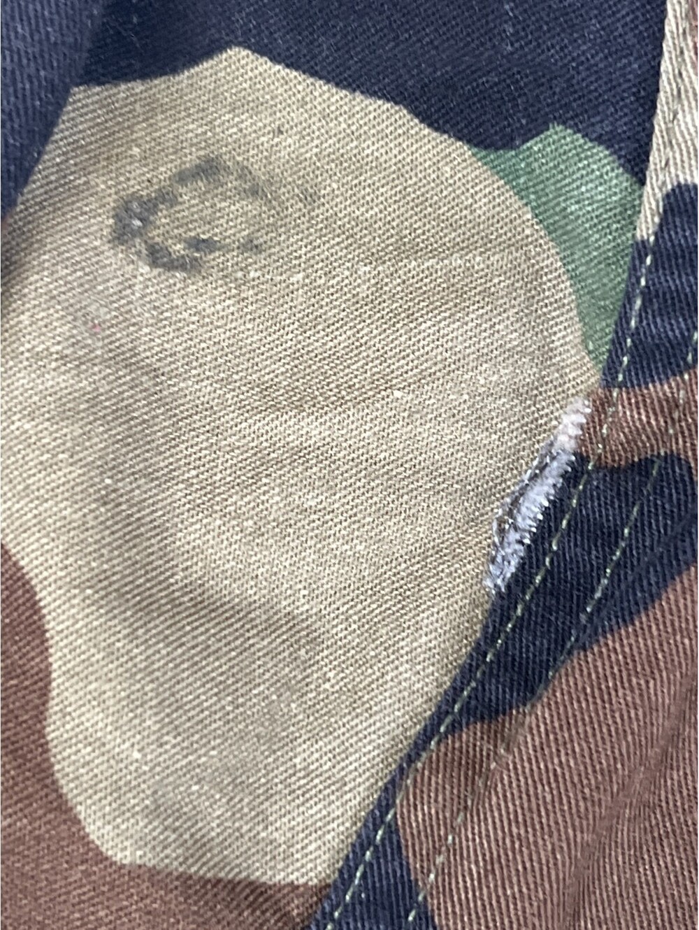 Vintage US Military Woodland Camo BDU Combat Coat Jacket Medium Regular Surplus - Picture 6 of 11